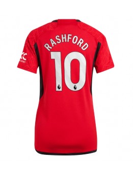Manchester United Marcus Rashford #10 Zenski Domaci Dres 2023-24 Kratak Rukavima